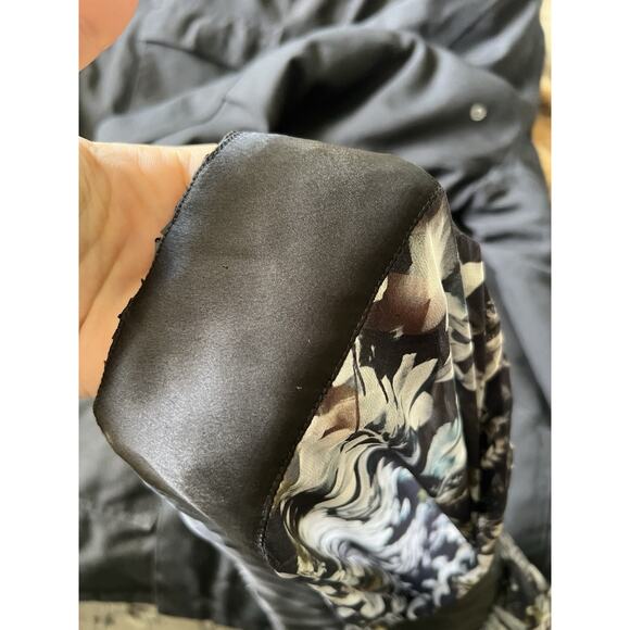 Taj By Sabrina Crippa Women’s Beaded Silk Floral Tunic Top Coverup lace up small - Picture 8 of 8